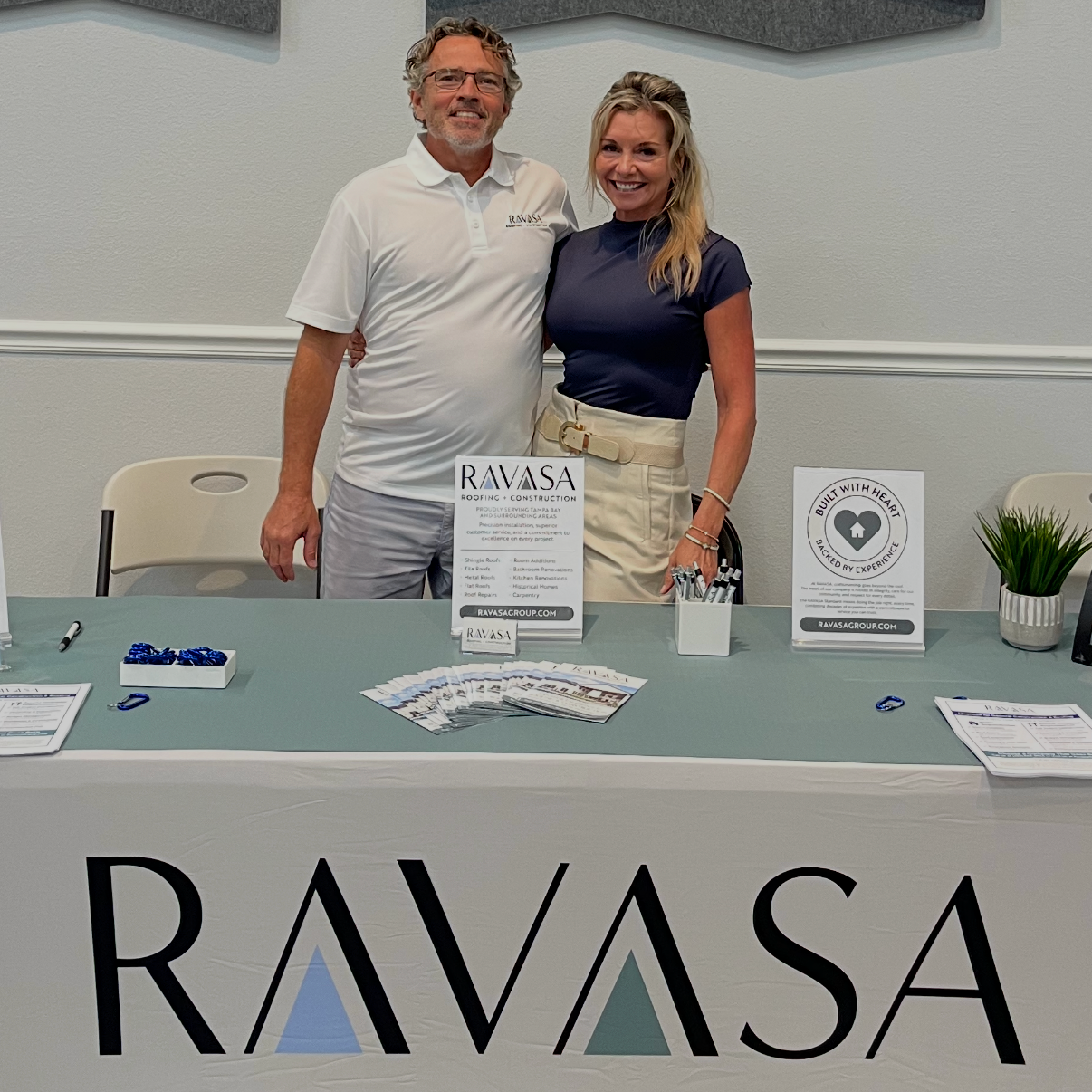 Donald Campbell and Tricia Campbell, Owners of RAVASA Roofing + Construction