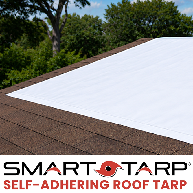 Smart-Tarp self-adhering roof tarp